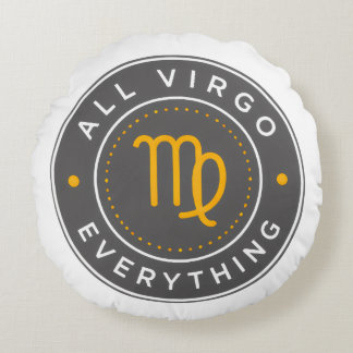Tout Coussin Rond de Logo Officiel de Vierge