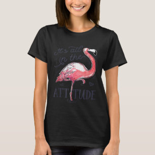 Tout dans le T-shirt Attitude Flamant rose rose Ea