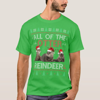 Tout D'Otter Renne De Noël Sweat Ugly Pajam