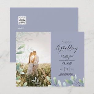 Tout-en-1 Mariage Feuille de verdure Photo Overlay
