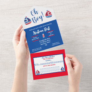 Tout En Un Invitation Bébé Tout-en-un pour Fête Prénatale Gar