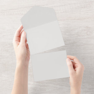 Tout En Un Invitation de mariage tout-en-un personnalisée - P