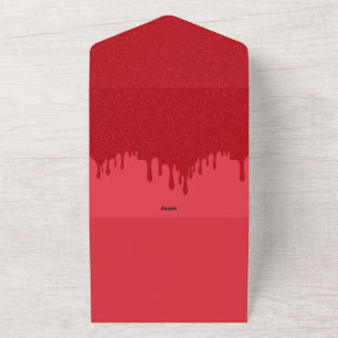 Tout En Un Invitation personnalisée tomate rouge RSVP
