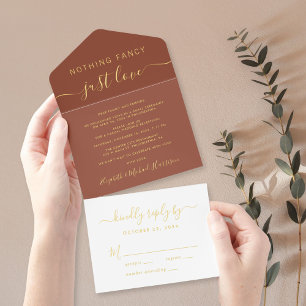 Tout En Un Invitation Rien De Fancy Just Love Mariage Réception