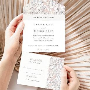 Tout En Un Invitation RSVP tout-en-un vintage