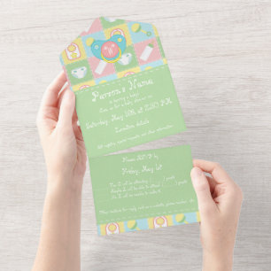 Tout En Un Invitation tout-en-un pour bébé