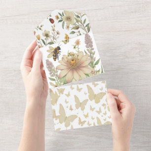 Tout En Un Sunflower Smiles Salutation Mariage Invitation