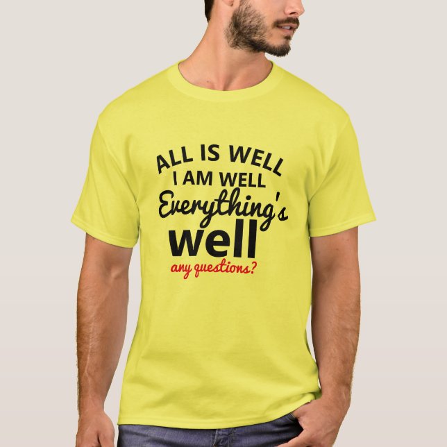 Tout est bien Positive Inspiration design t-shirt (Devant)