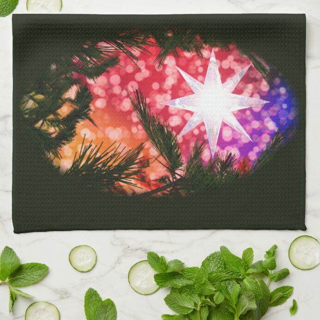 Tout Est Brillant Serviette De Cuisine De Noël (Plié)