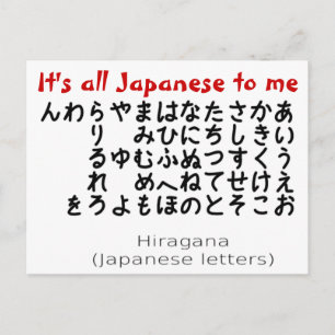 Tout est japonais pour moi carte postale
