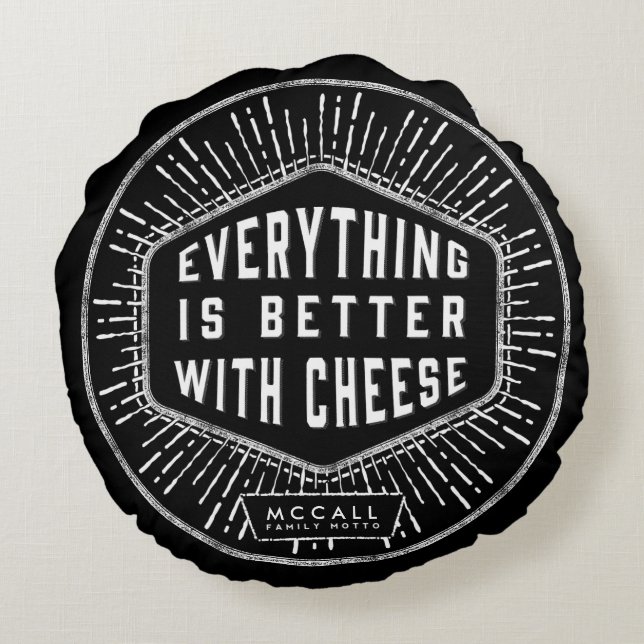 Tout est meilleur avec le coussin de fromage (Dos)