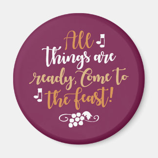 Tout Est Prêt, Venez À La Fête ! Magnet