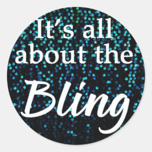 Tout est sur la Bling, Turquoise, Stickers / Seals