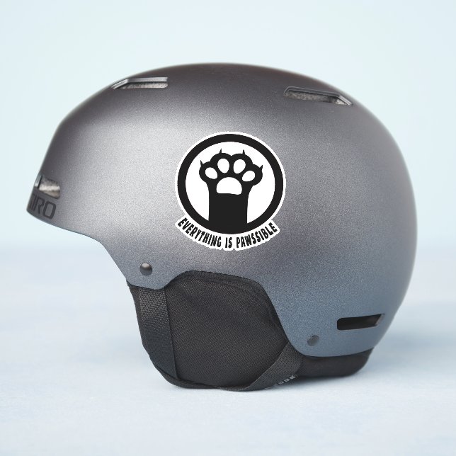Tout est un Sticker Pawpossible (Côté casque)