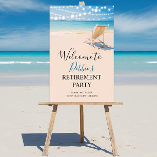 TOUT ÉVÉNEMENT - Affiche de bienvenue de plage