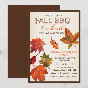 TOUT ÉVÉNEMENT - Invitation Feuilles d'Automne