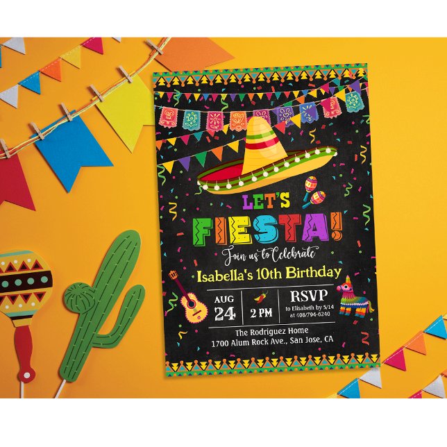 TOUT ÉVÉNEMENT - Invitation Fiesta Mexicaine (Créateur téléchargé)