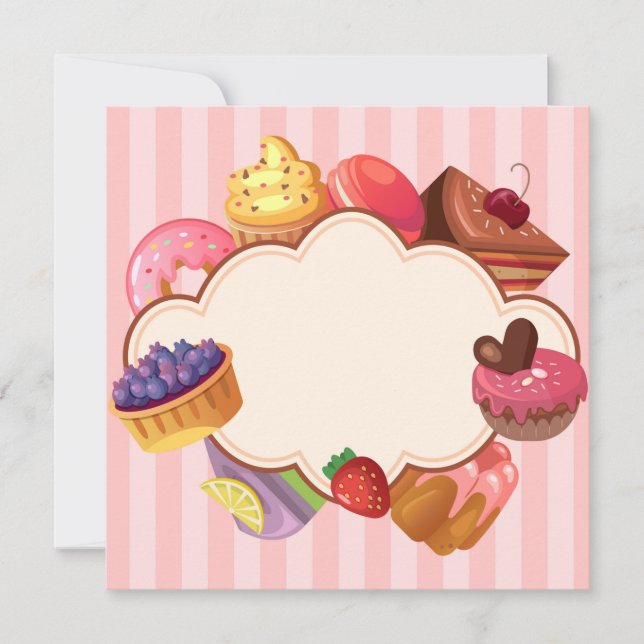 Tout événement Sweets Invitation (Devant)