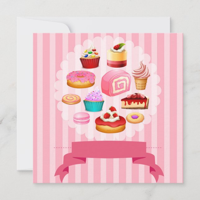 Tout événement Sweets Invitation (Devant)