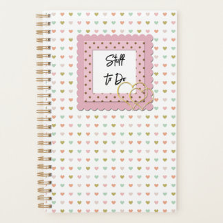 Tout faire Pastel Coeurs mignon Planificateur mode