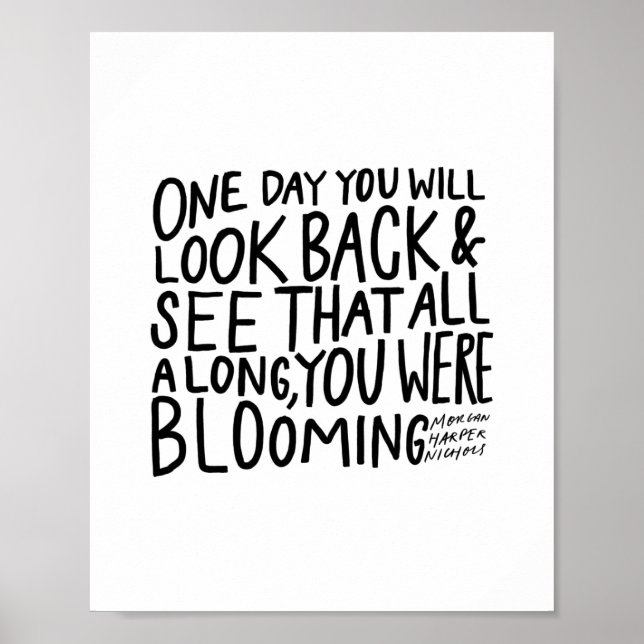 "...tout le long, vous étiez en fleur" - affiche (Devant)