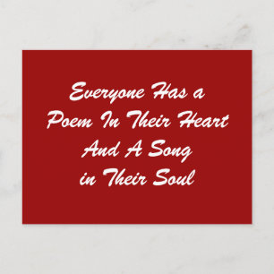 Tout le monde a une carte postale Poem