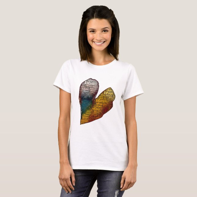 Tout le T-shirt 2 de personnes (Devant entier)
