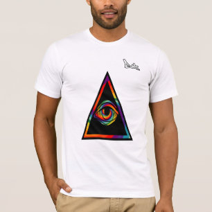 TOUT LE T-SHIRT VOYANT DE GRAFFITI D'OEIL PAR LE