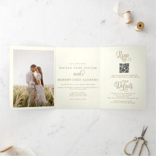 Tout moderne en un   2 Faire-part de mariage photo
