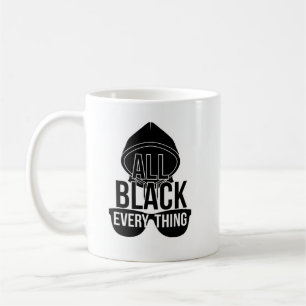 Tout Noir Tout Mug - Conception Minimaliste Drôle