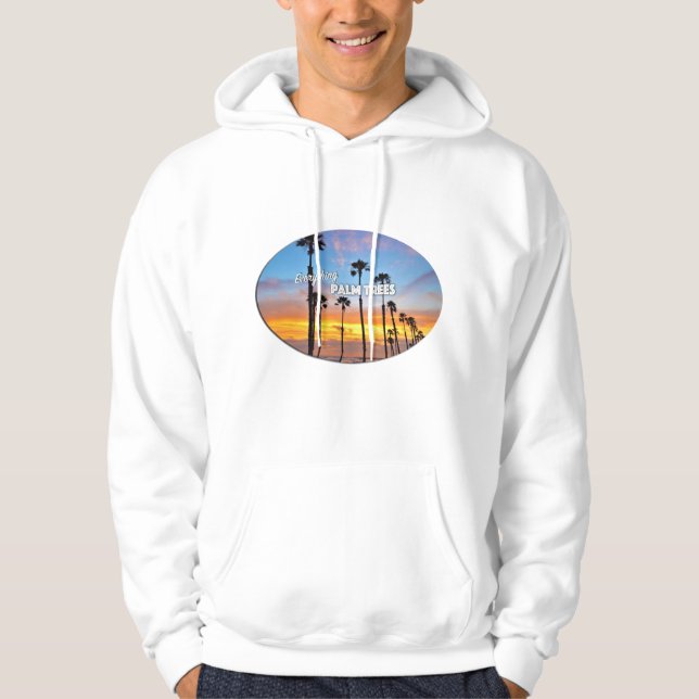 Tout Palm Tree Photo Sweat - shirt à capuche - Deb (Devant)