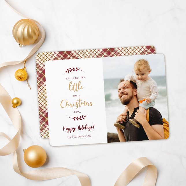 Tout Pour Les Petits Enfants Carte photo De Noël (All for the little ones Christmas Holiday photo card)
