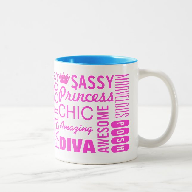 "Tout Princesse & Plus !" Café Mug (Droit)