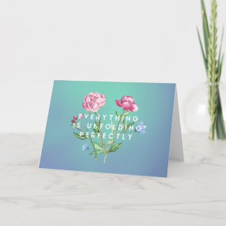 Tout se déroule parfaitement ~ Carte pliée