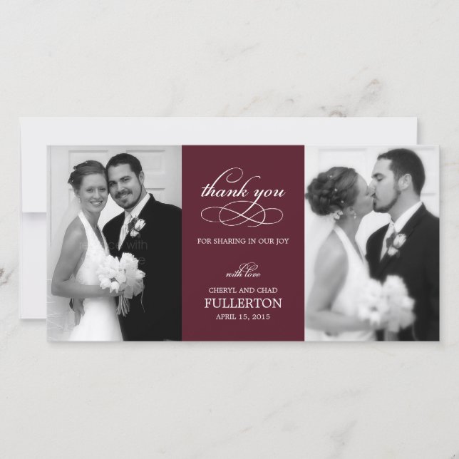 Tout simplement de beaux Cartes photos Mariages Me (Devant)