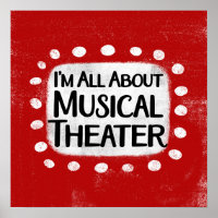 Tout sur la musique Théâtre Poster Wall Art