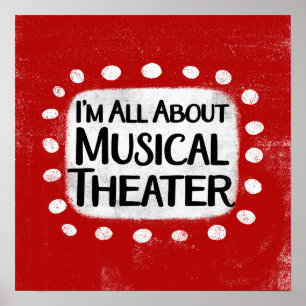 Tout sur la musique Théâtre Poster Wall Art
