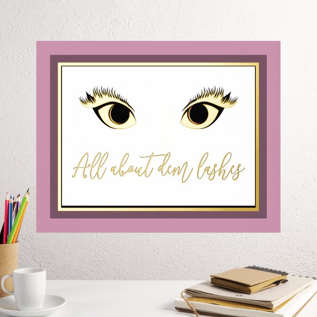 Tout sur les impressions de fond Dem Lashes (In situ (Bureau 2))