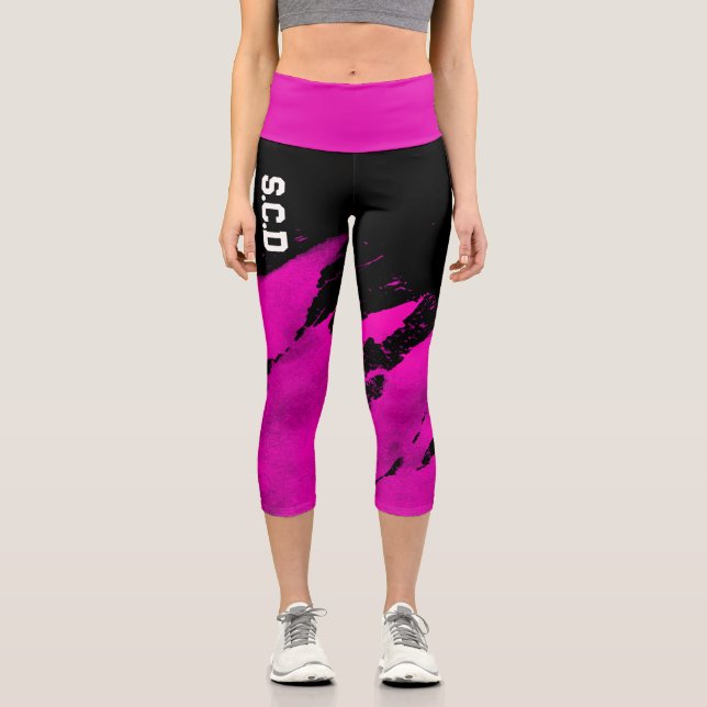 Tout sur l'impression Personnalisé Capri Leggings  (Recto)