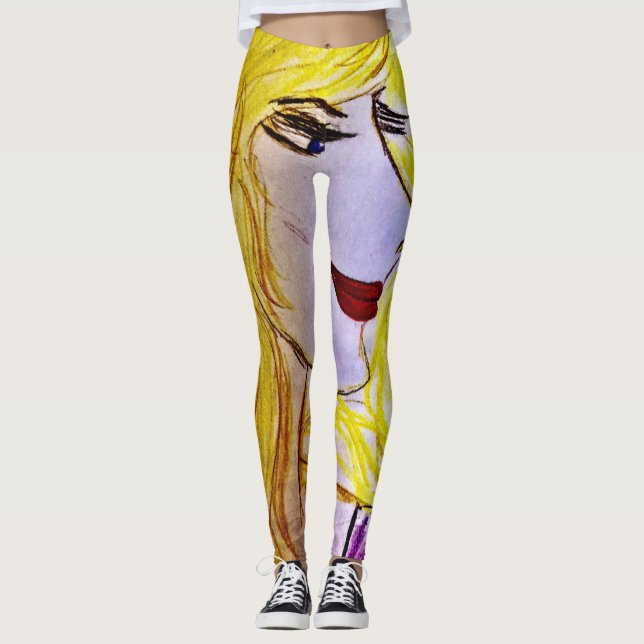 Tout sur papier Blondie leggings (Devant)