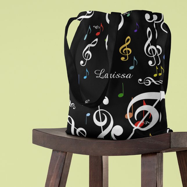 tout_sur Sac fourre-tout de notes musicales avec n (love music)