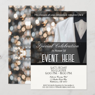 Tout usage élégant Invitation White Tuxedo