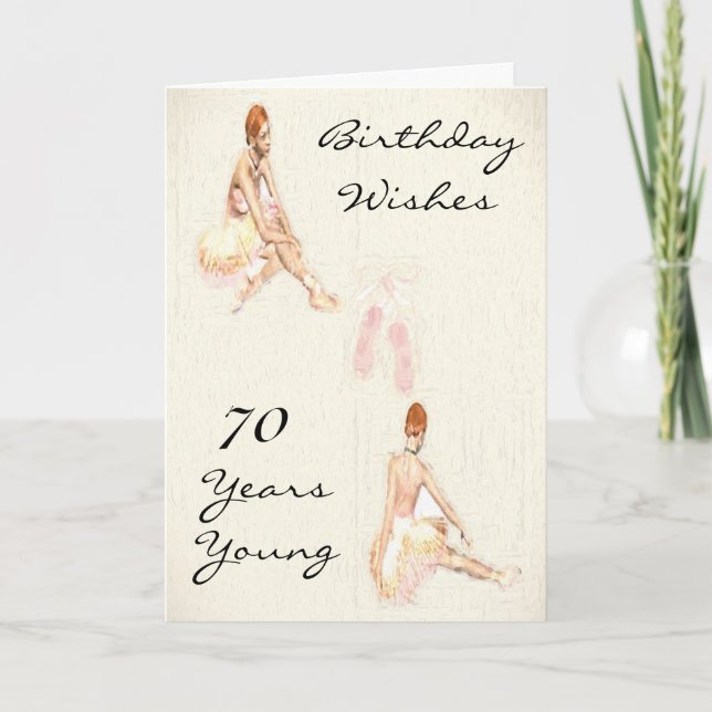 TOUTE CARTE DE VOEUX DE BALLET D'ÂGE (Devant)