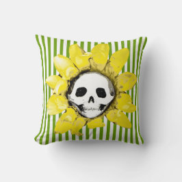 TOUTE COULEUR BLANCHE STRIPE Coussin Tournesol crâ