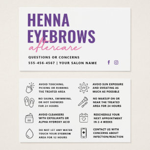 Toute couleur Henna Brows Brows Brows Tint Afterca