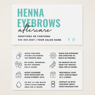 Toute couleur Henna Brows Brows Brows Tint Afterca