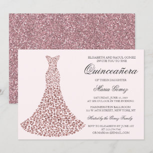 TOUTE COULEUR - Quinceanera Invitation d'anniversa