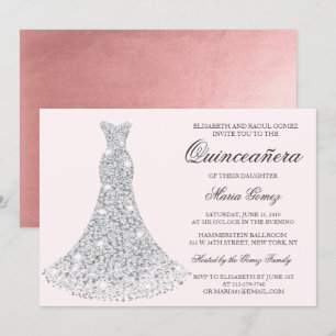 TOUTE COULEUR - Quinceanera Invitation d'anniversa