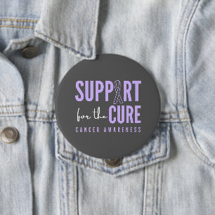toute la conscience du cancer.support.cure. Badge