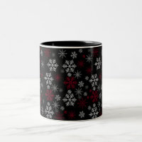 Toute la tasse d'impression de flocon de neige en